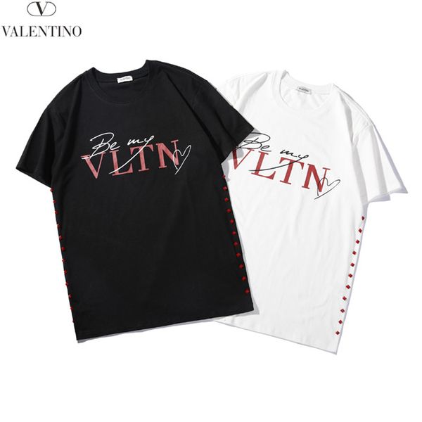 

men's and women's t-shirt short-sleeved summer short-sleeved t-shirt embroidery round neck casual shirt 29, White