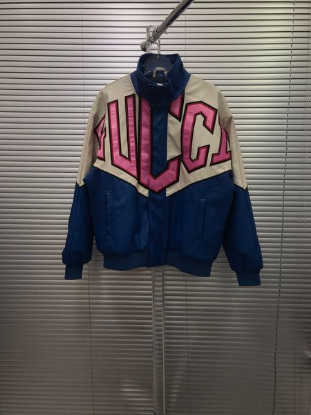 

19fw autumn winter europe france paris fashion letter stitching baseball uniform streetwear jacket men's clothing women men wint, Black;brown