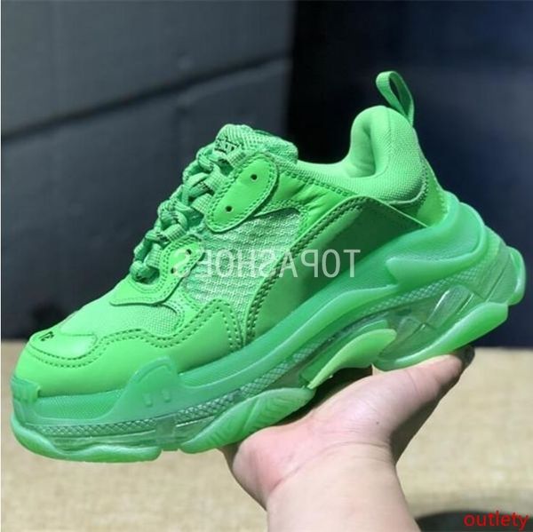 

paris 2019 crystal bottom triple-s leisure shoes luxury dad shoes platform triple s sneakers for men women vintage kanye old grandpa trainer