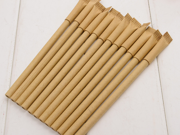 

wholesale ballpoint pen 100pcs/lot 0.5mm wood-color kraft paper roll toothpaste shape ball pen stationery writing supplies bp111, Blue;orange