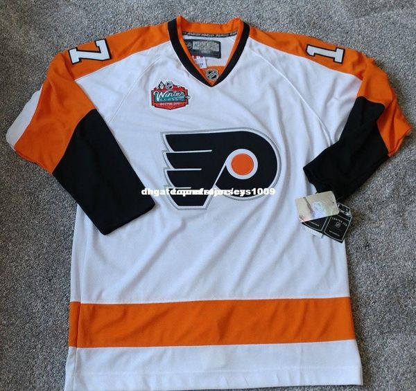 

custom jeff carter philadelphia flyers 2010 winter classic jersey mens personalized stitching jerseys, Black;red