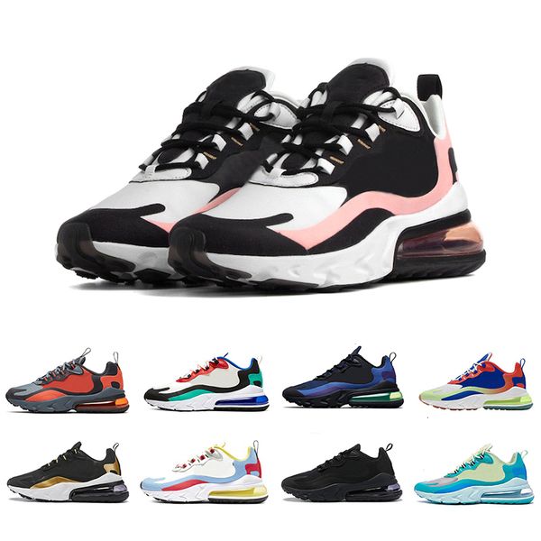 

new bleached coral dusk purple react mens running shoes deep royal blue bauhaus optical triple black men women trainer sports sneakers