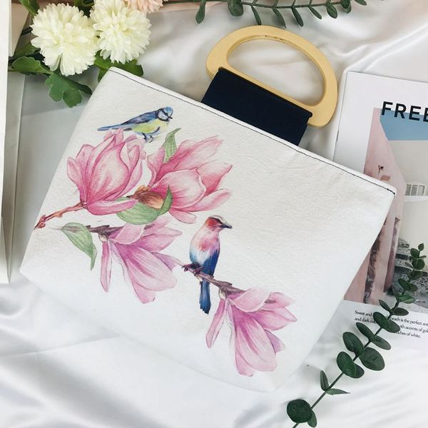 

new cotton and linen simple fashion portable printing female handbag digital printing portable literary cloth bag