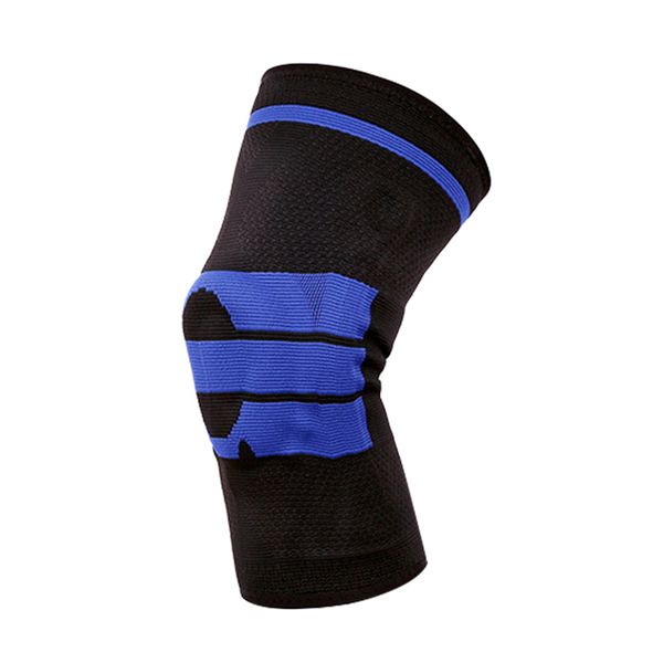 

2019 basketball support silicone padded knee pads breathable kneepad protection black+white xl safety pad, Black;gray