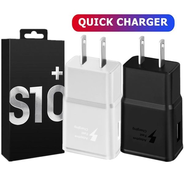 

s10 fast adaptive wall charger 5v 2a 9v 1.67a qc3.0 power adapter for samsung galaxy s6 s7 s8 s9 s10+ note 8 9 10 iphone 7 8 x 10 pro pc gps
