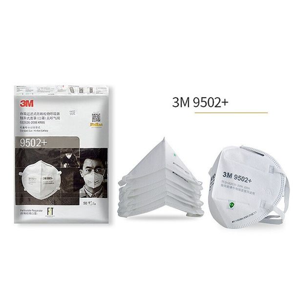 

В Наличии! 3M N95 Маска 9502+ 9501+ 9542v 9001v с респираторным клапаном Ffp2 Маска Антипылезащитная пылезащитная PM2. 5 защитная маска