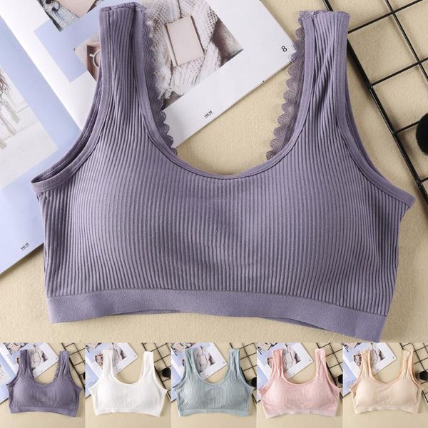 

беспроводной хлопок бюстгальтер женщины 2020 lace bralette топ женский проложенный brassiere дамы дышащая бюстгальтеры sexy push up bra бель, Red;black