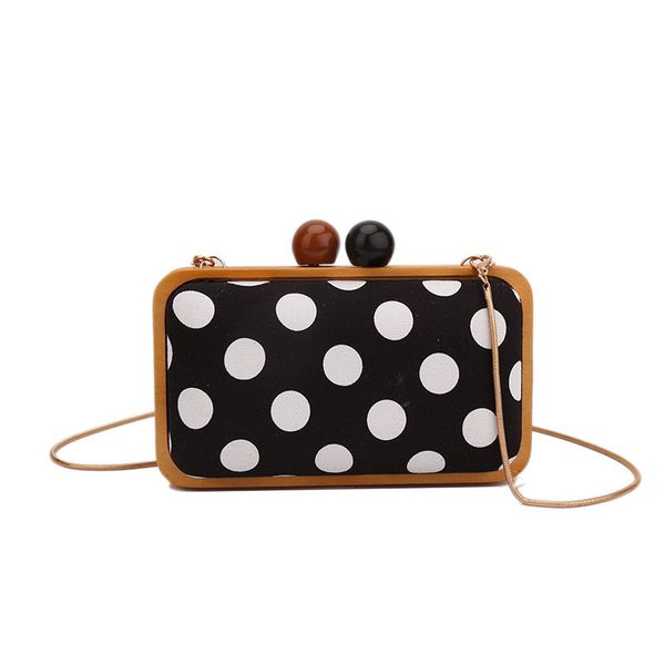 

small bag women's fashion korean version trendy dot chain box bag new single shoulder messenger women's purses and handbags