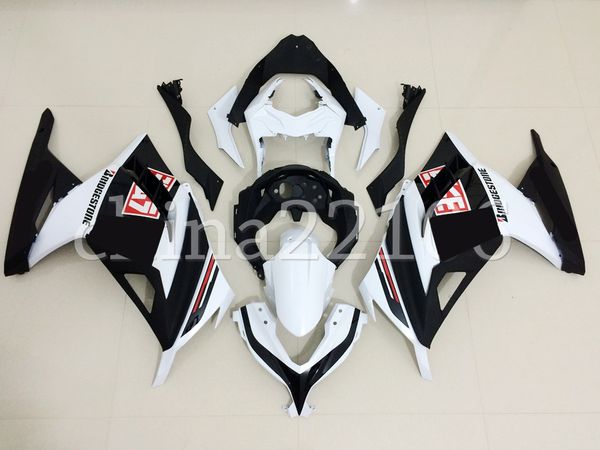 

injection mold new abs motorcycle full fairings set fit for kawasaki ninja 300 ex300 300r 2013 2014 2015 2016 2017 set white black matte