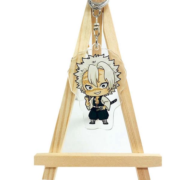 

anime demon slayer: kimetsu no yaiba cartoon cosplay acrylic keychain printing keyring acrylic, Slivery;golden