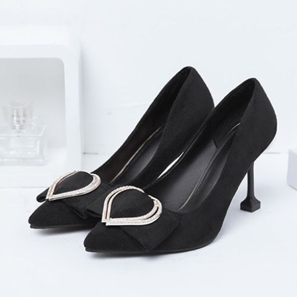 

marlisasa women cute love heart bezel black high heel shoes ladies comfort spring & summer heel stiletto party shoes h6116