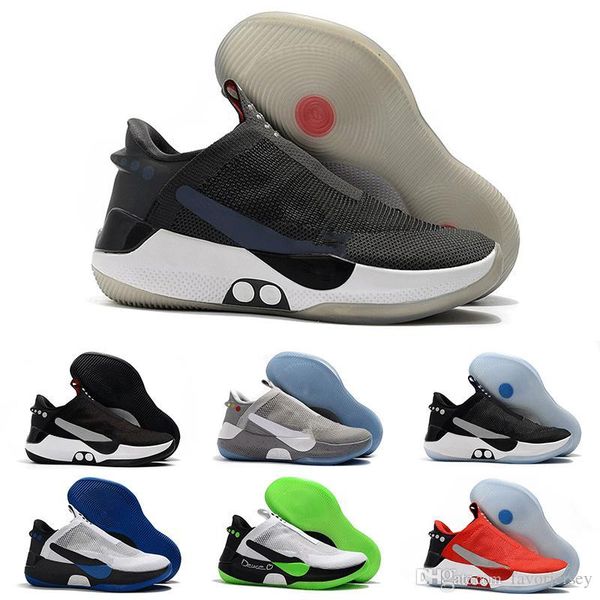 

2019 new mens designer adapt bb basketball shoes lace engine dark grey gray black fashion luxury sneakers size40-46, White;red