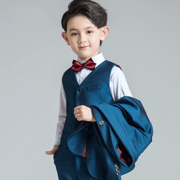 

мальчики формальные occasiontuxedos вырез лацкан две кнопки центр vent дети свадебные смокинги детский костюм на заказ элегантный детский ко, Black