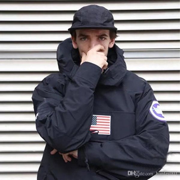 

thenf x box logo пуловер водонепроницаемая куртка мужчины женщины пальто мода flag верхняя одежда top quality black army green s ~ xl hfyrf0, Black;brown