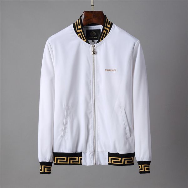 2019 New Luxury Men S Jacket Embroidered Leather Jacket Brand Trend Zipper Jacket Coat Fashion Men S Windbreaker Mens Jackets Styles Mens Coats With