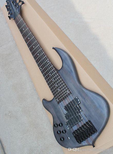 

Матовый черный бас электрогитара левая рука с палисандровой накладкой, шее носит