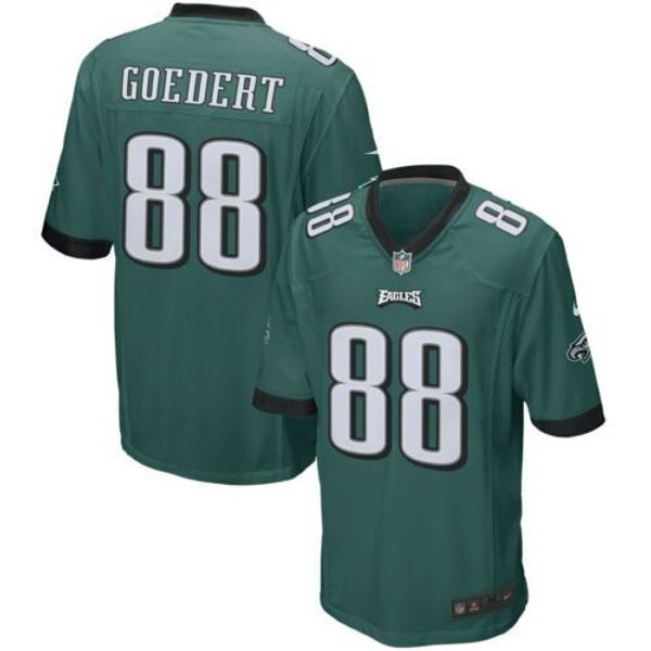 

дешевый goedert # 88 мужских green top xs-5xl прошитого футбол трикотажных изделий, Gray