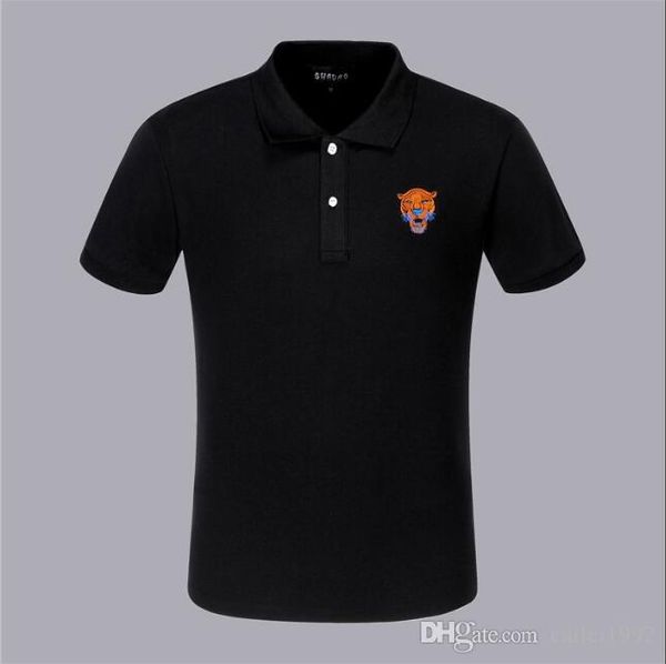 

black 0-neck tee ss19 new fashion chest embroidery wolf men t shirt short sleeve casual t-shirt hipster fractal pattern tees cool #9017, White;black