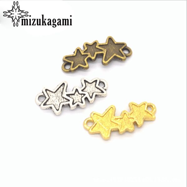 

retro zinc alloy stars charms 120pcs/lot for diy fashion pendant earrings jewelry making accessories, Bronze;silver