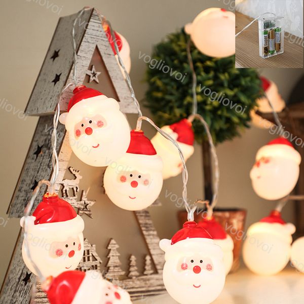 

christmas lights charming christmas snowman 1m 2m holiday party decorate santa claus snowflake warm white use battery 4.5v led string eub
