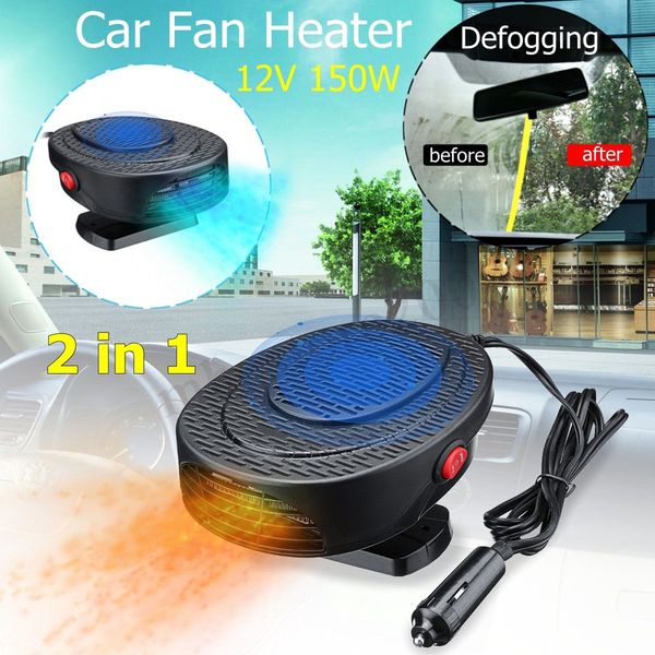

car-styling rundong heater fan 12v auto car heater cooler dryer fan portable defroster demister 150w warm new 8d1124 dropship