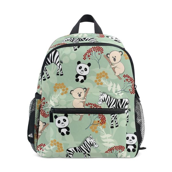 

alaza 2019 new backpack fashion schoolbag panda printing women's small for girls kids ladie mini backpacks cute lightweight bags