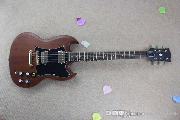 

popular 2 pickups sg 400 brwon electric guitar gold hardware guitar in stock