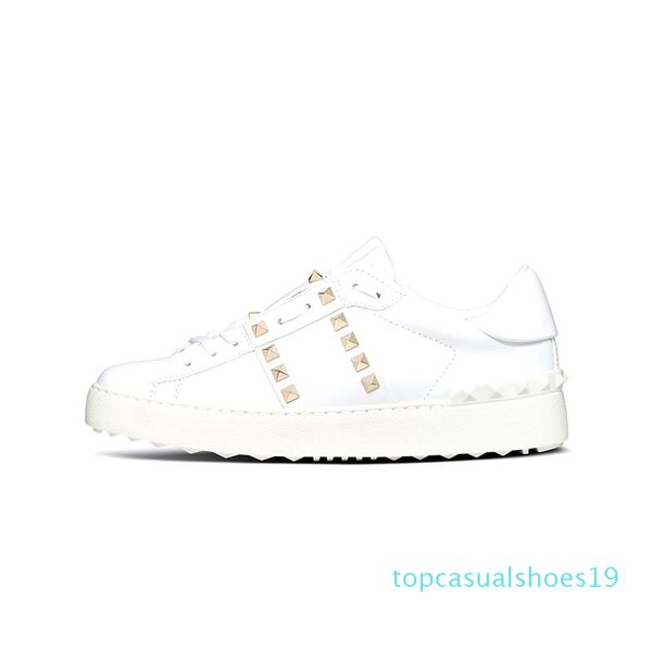 

new arrival casual shoes white black red fashion mens women leather designer shoes open low sports sneakers size 35-46 t19