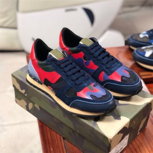 

2020 роскошная rock stud тапки обувь высокого качества женщин, мужчин повседневная обувь rock runner тренер партии свадебная обувь 35-46, Black