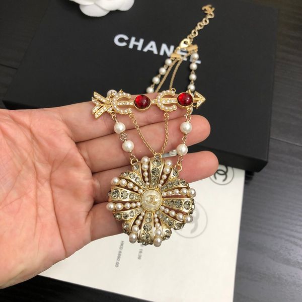 

дизайнер женщин ожерелье 2020 новый классический письмо мода роскошные ожерелье с коробкой бесплатная доставка 042960, Black;gray