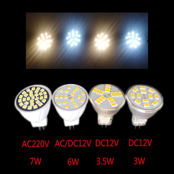 

mr11 gu4 светодиодная лампа белый / теплый белый 3w / 3.5w / 6w / 7w светодиодная лампочка светодиодная лампа для домашнего прожектора энерг