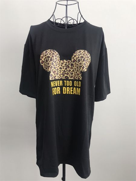 

new women's dresses with animal lovely summer dress for women black white color short sleeve long tee dress -2xl, Black;gray