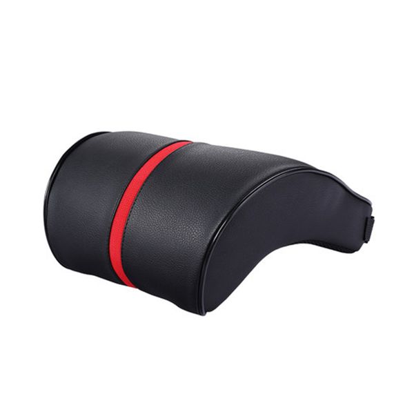 

2pcs adjustable auto headrest pu leather car neck rest cushion memory cotton neck support pillow