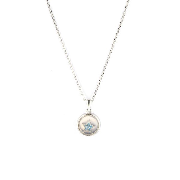 

ожерелье из чистого серебра 925 пробы со звездой 925 пробы, Silver