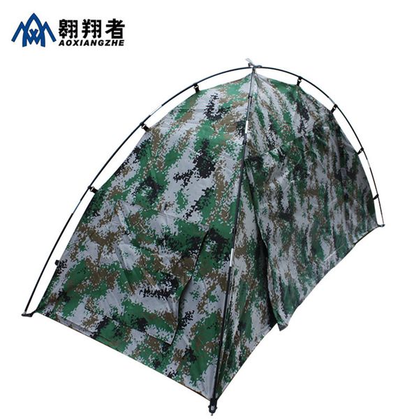 

ultralight portable waterproof windproof moisture proof one person singly layer camouflage three-season outdooor camping tent