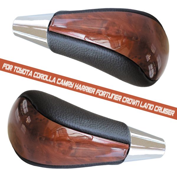 

car styling walnut gear shift stick knob lever automatic shifter for corolla camry harrier fortuner crown land cruiser