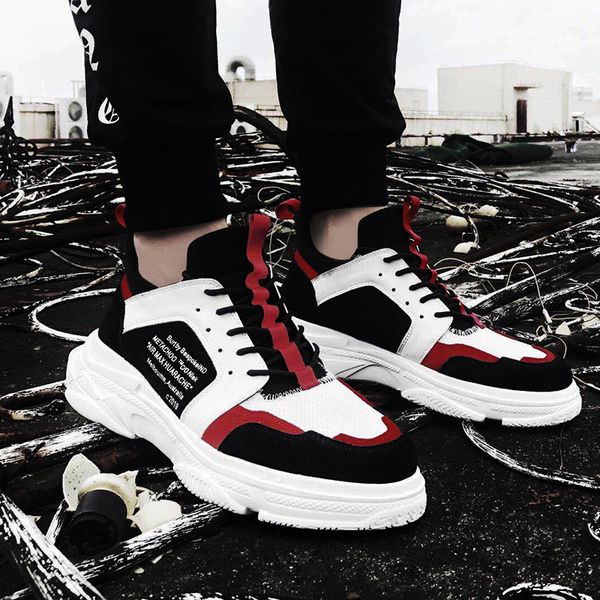 

daddy lace shoes breathable summer influx of men ins thick crust lace shoes lightweight running shoes tide a generation of fat, Black