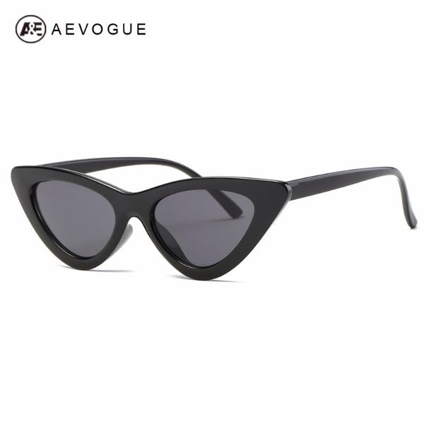 

aevogue cat eye sunglasses women metal hinges plastic frame good quality eyewear fashion sun glasses uv400 ae0566, White;black