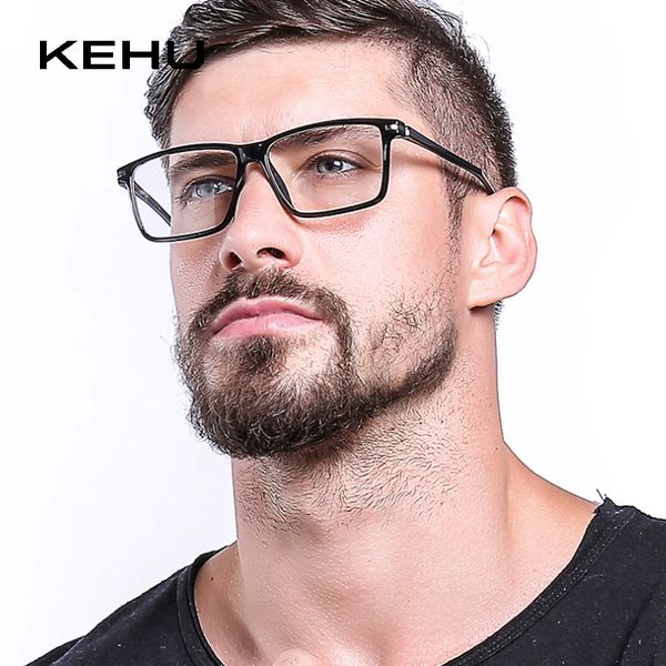 

kehu men classic square computer blue light blocking glasses women lightweight gaming glasses anti-blue light tr90 frame k5, White;black