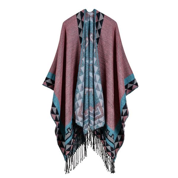 

tassel lengthening selling imitation cashmere shawl front and back can be thickened cloak scarves women 2019 harajuku