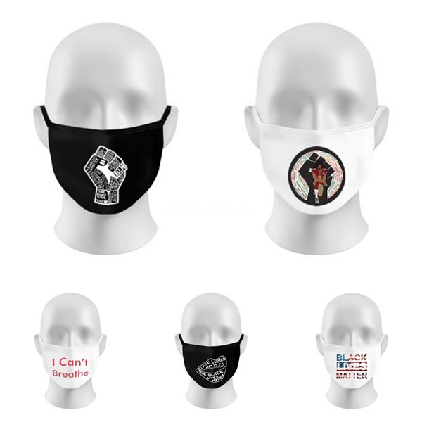 

summer fashion er 4 layers folding washable designer letter face mask reusable dust mouth particulate protective cotton face m #787