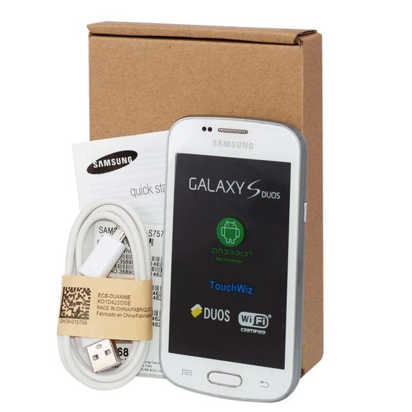 

Восстановленное в Исходном Samsung S7572 S7562I GALAXY Trend Duos II 3 Г WCDMA 4,0-дюймовый Экран Android WIFI
