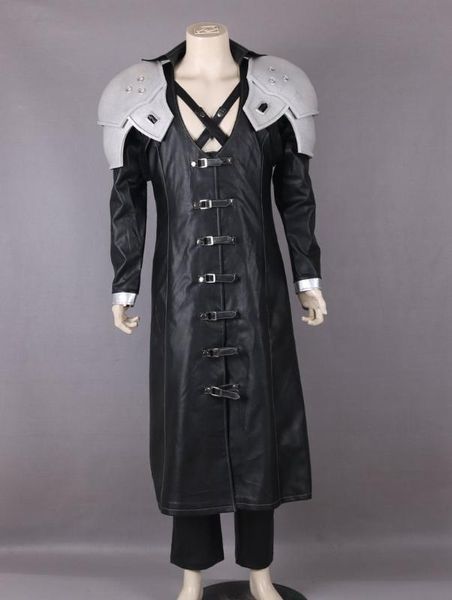 

final fantasy vii sephiroth luxury cosplay costume for women and men size, Black
