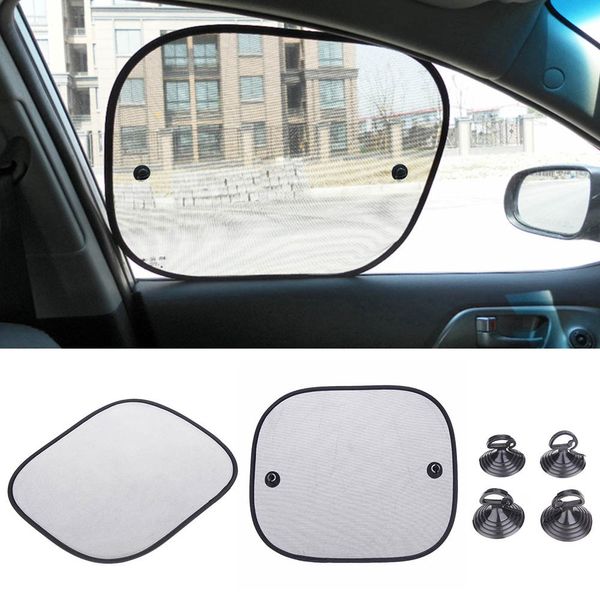 

2pcs 44*36cm car side sun shades rear window sunshades cover mesh visor shield screen interior uv protection kids baby