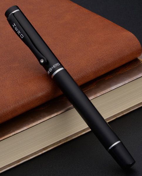 

black rollerball pen luxury office school stationery material supplies business ballpoint pen, Blue;orange