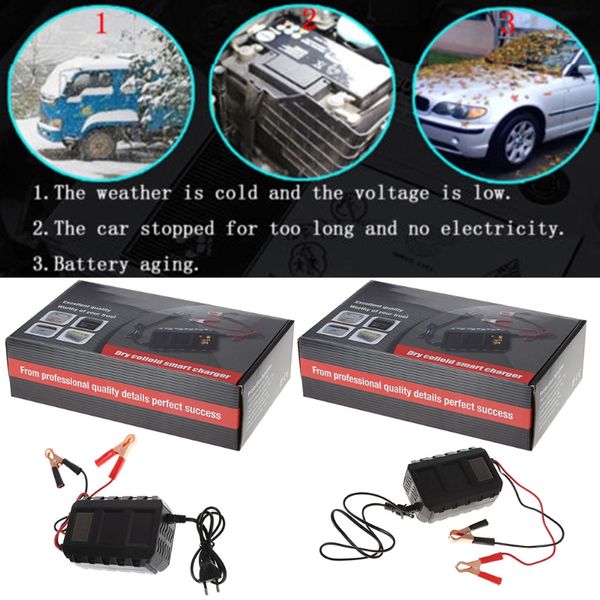 

intelligent 20a automobile battery lead acid battery charger car motorcycle us/eu
