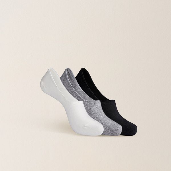 

3pairs/lot socks banboo & cotton socks brief invisible slippers shallow mouth no show sock, Black