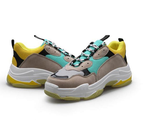 

designer paris 17fw triple s sneakers for men women black red white green casual dad shoes tennis luxury increasing shoe 36-45