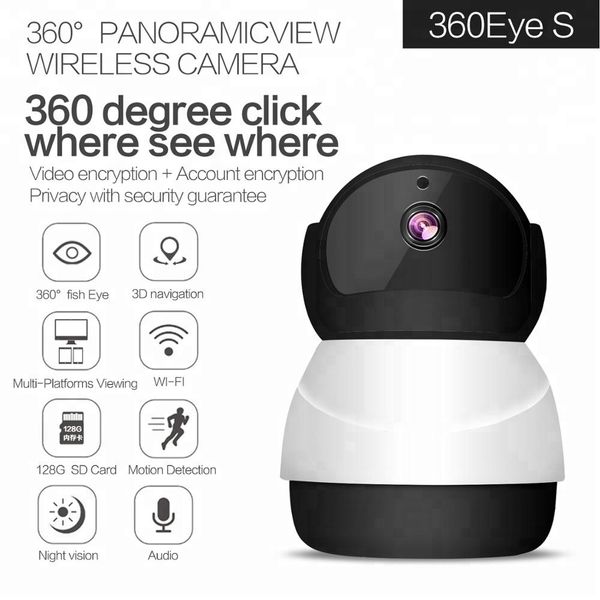 

1080p snowman ip cctv 360 degree motion sensor security 360eye s wifi camera with dvr 1