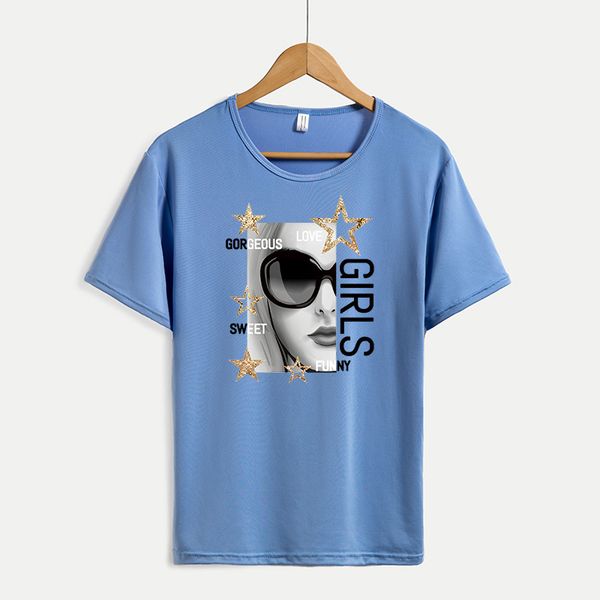 

2020 summer new diy t-shirts for women fashion crew neck shirts breathable casual women tee custom plus size m-4xl a683